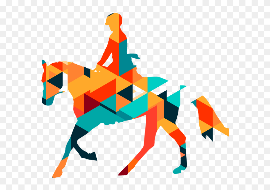 Lovaglás - Horse And Rider Silhouette Clipart