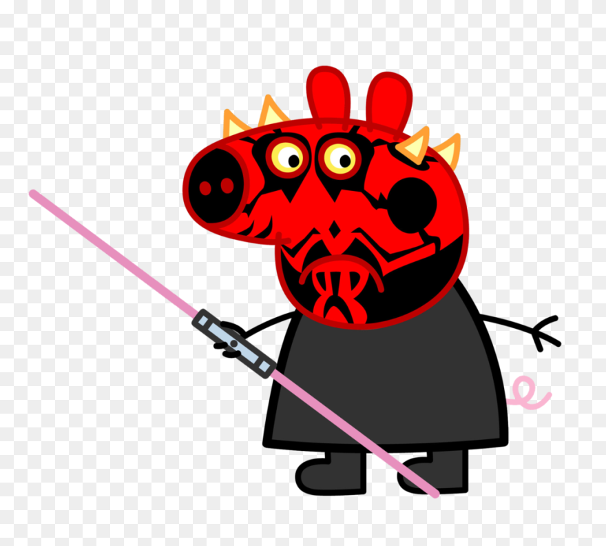 Darth Peppa Pig Monster By Huuthuat - Anakin Skywalker Fan Art Clipart