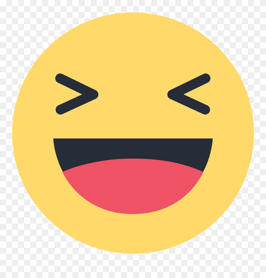Facebook Smileys Clipart Clip Transparent Stock Facebook - Facebook Haha Reaction Png