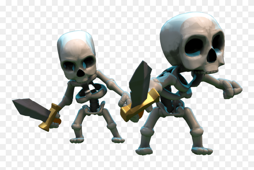 Clash Of Clans Skeletons Clip Arts - Skelet Clash Of Clans - Png Download