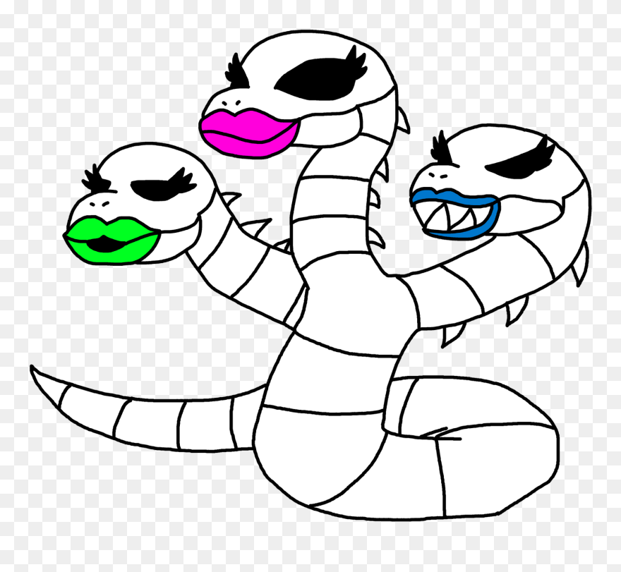 Skeleton Snake Sisters Full Body By Richsquid1996 Skeleton - Cartoon Clipart