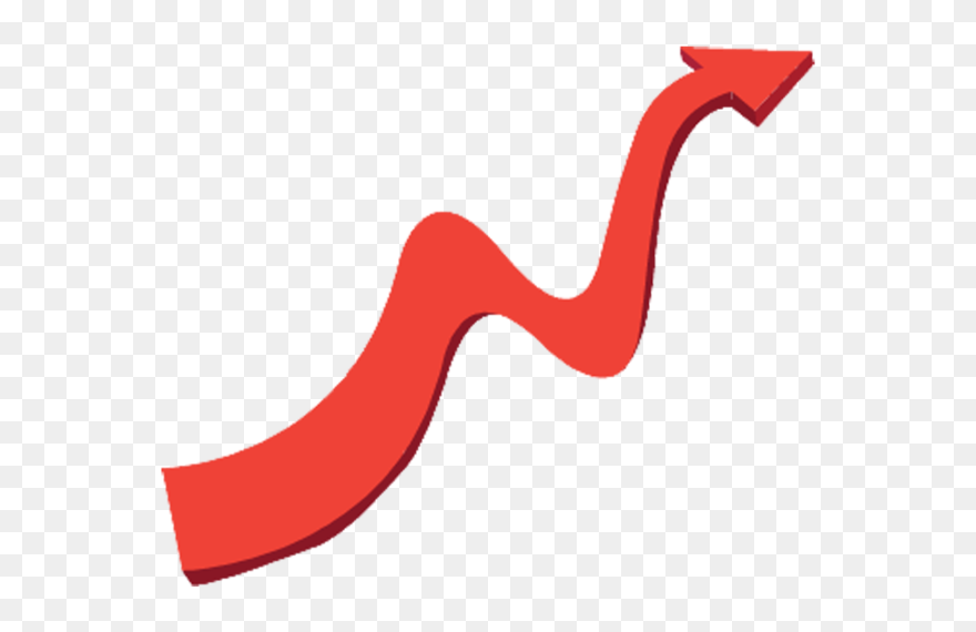 Logo Vecteur Arrow Text Free Clipart Hq - Arrow Rising - Png Download