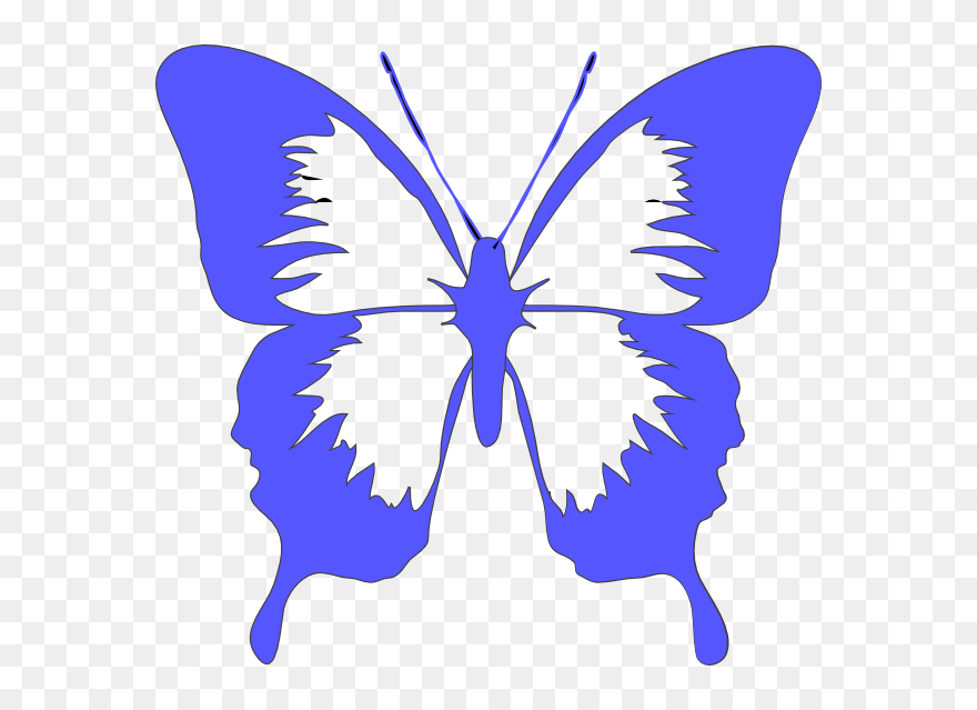 Transparent Light Blue Butterfly Clipart - Butterfly Clip Art - Png Download