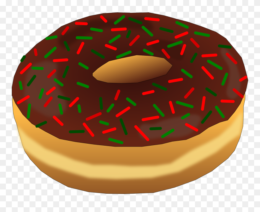 Christmas Donut - Christmas Donut Png Clipart Transparent Png