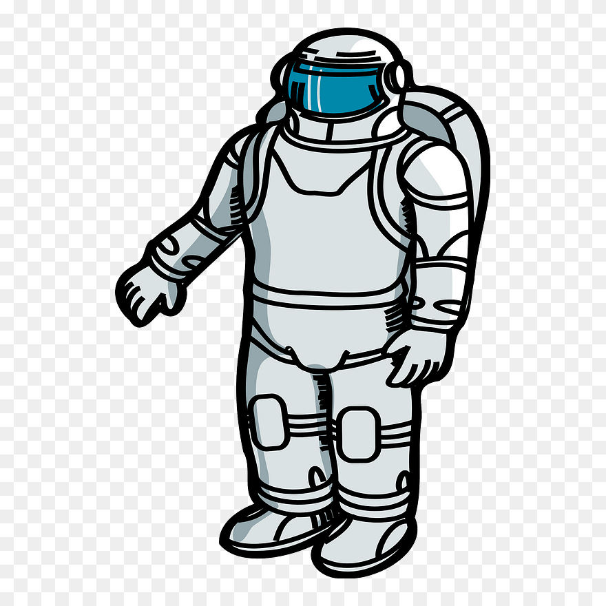 Astronaut Clipart - Spacesuit Clipart - Png Download