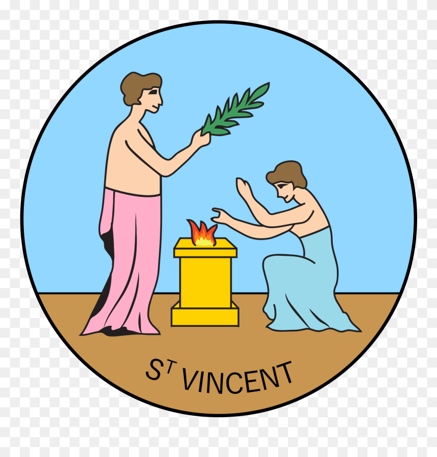 Badge Of Saint Vincent And The Grenadines - Coat Of Arms Of Saint Vincent Clipart