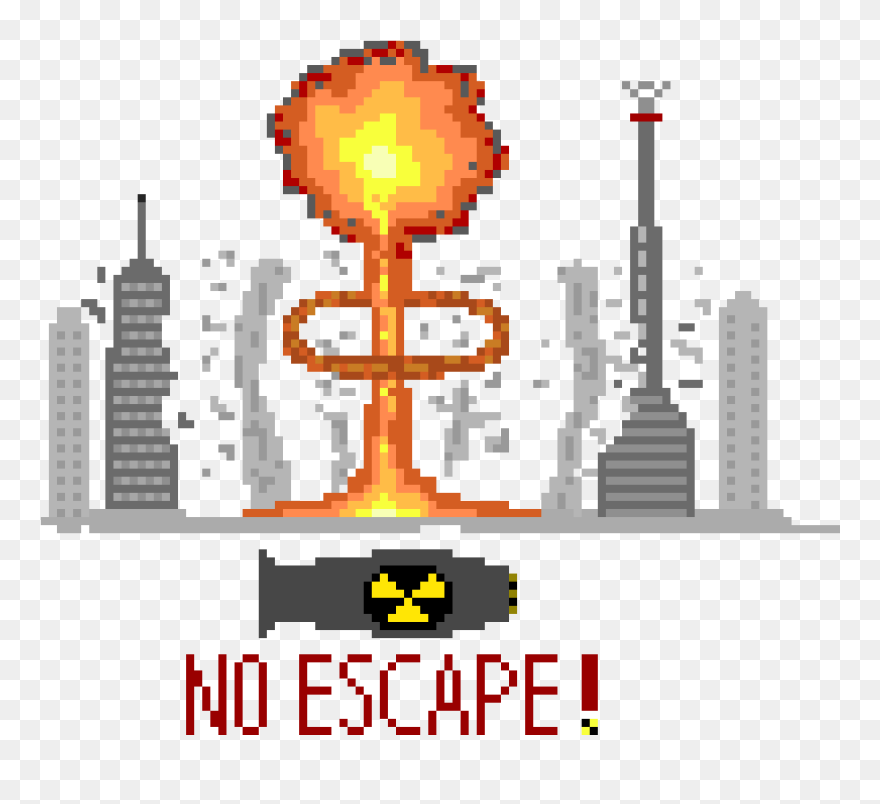 Nuke Explosion Png Banner Free Download - Pixel Nuclear Explosion Gif Clipart