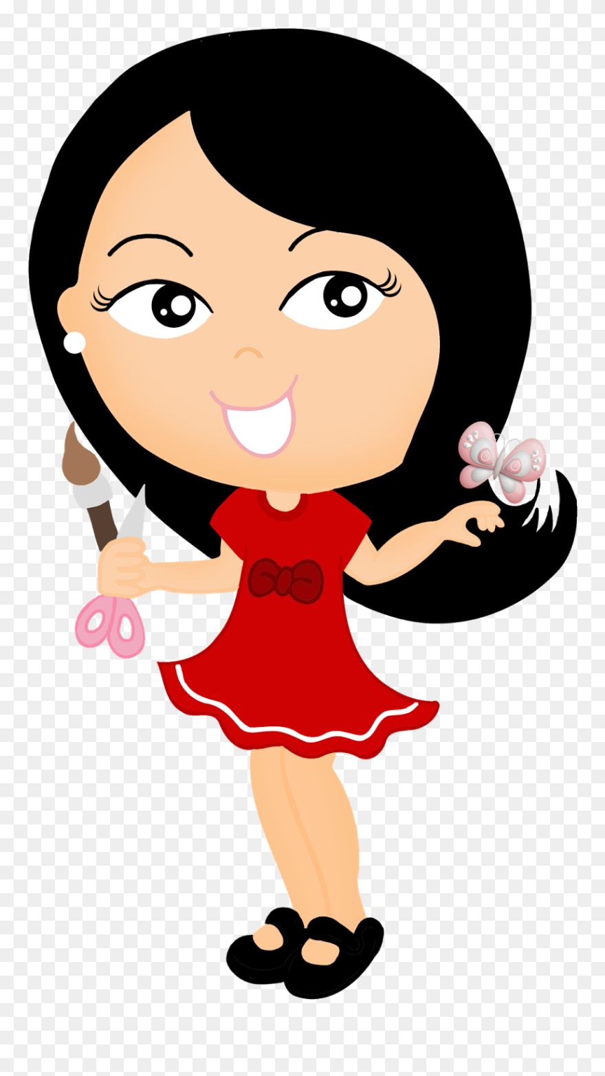 Imagem Bonequinhas Mascote Png Clipart