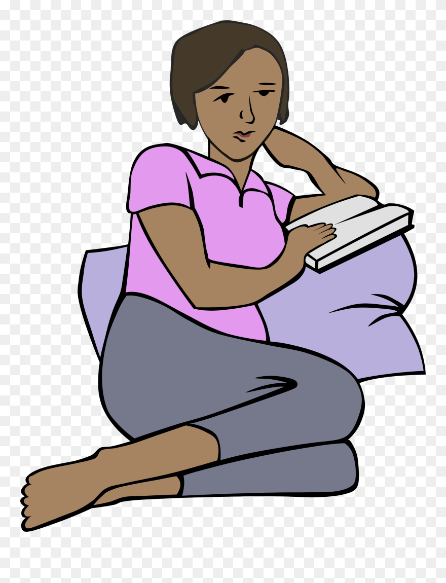 Comfort Clipart Transparent - Person Reading Clipart Transparent - Png Download