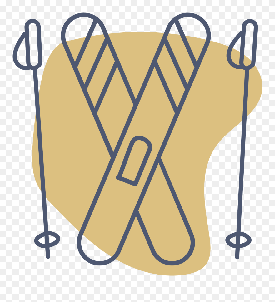 Ctc Wheat Ski Width="110 Clipart