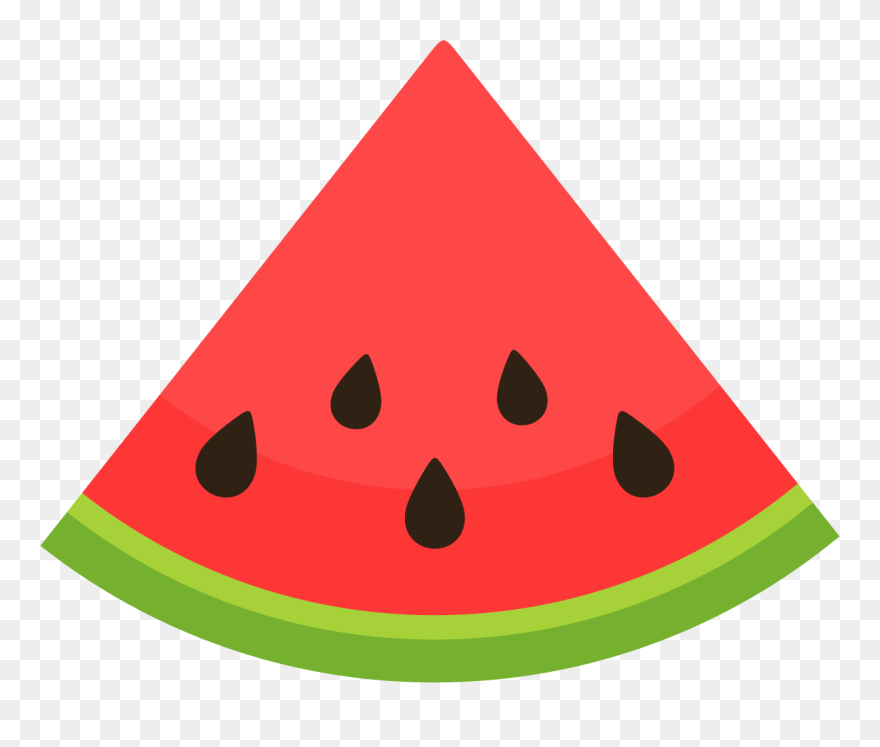 Transparent Background Watermelon Slice Clipart - Png Download