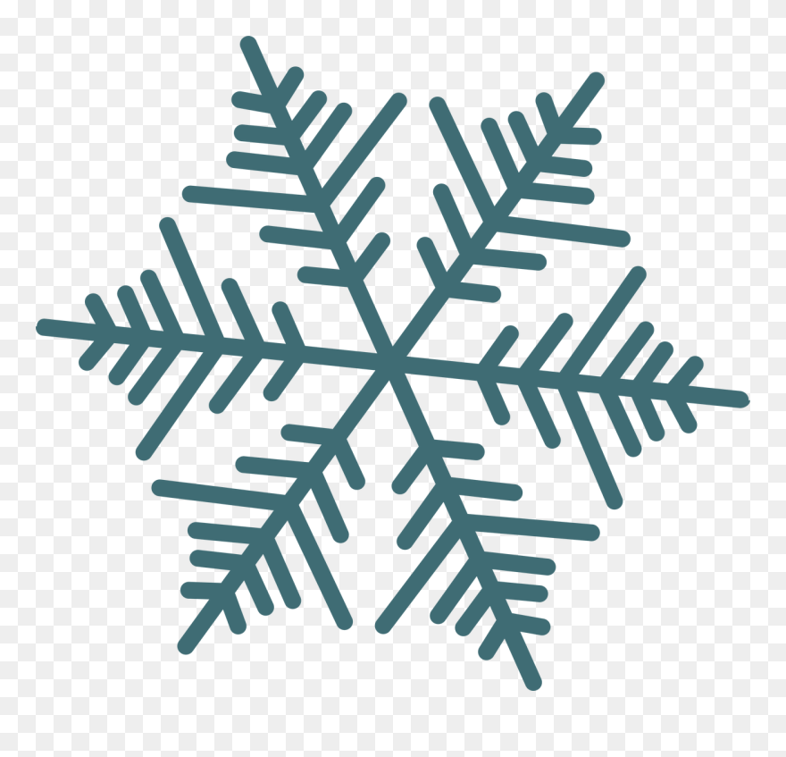 Let It Snow Snowflake - Cartoon Transparent Background Snowflake Clipart
