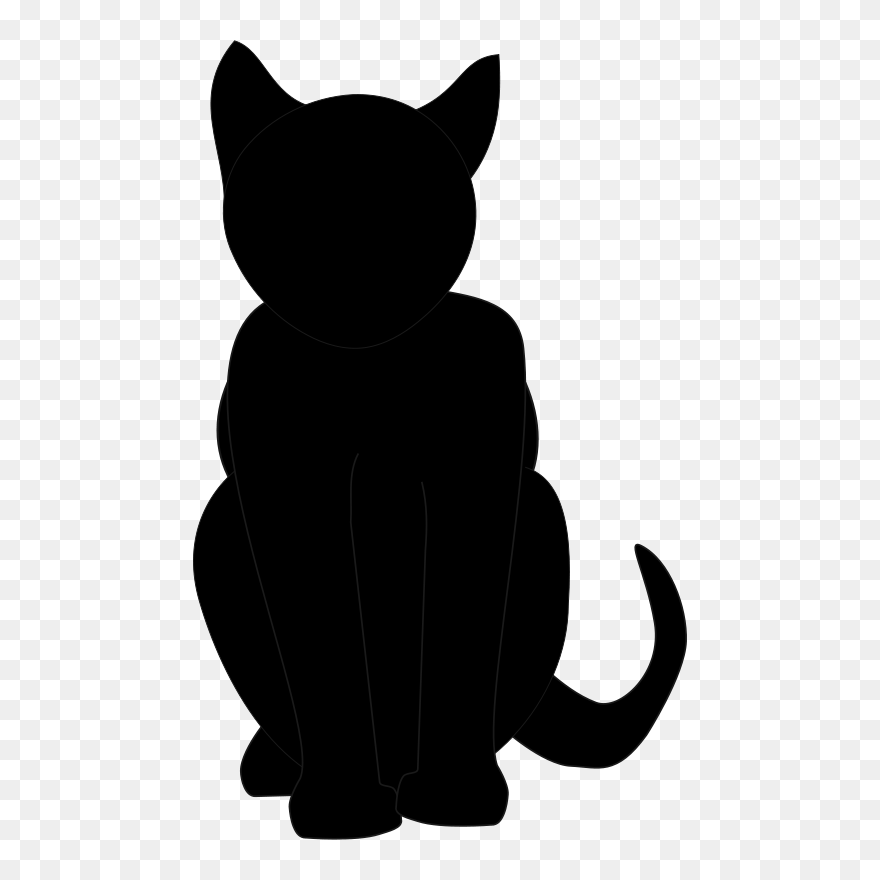 Black Cat Clip Art - Png Download
