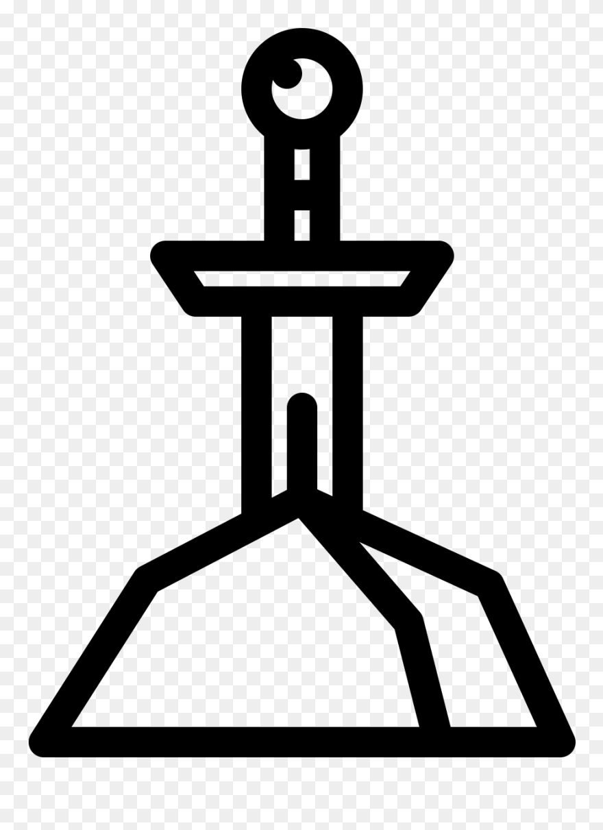 Magic Kingdom Computer Icons White Clip Art - Sword In The Stone Png Transparent Png