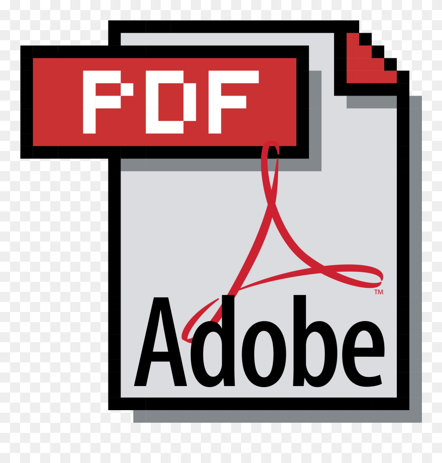 Adobe Pdf Logo Png Transparent - Pdf Clipart