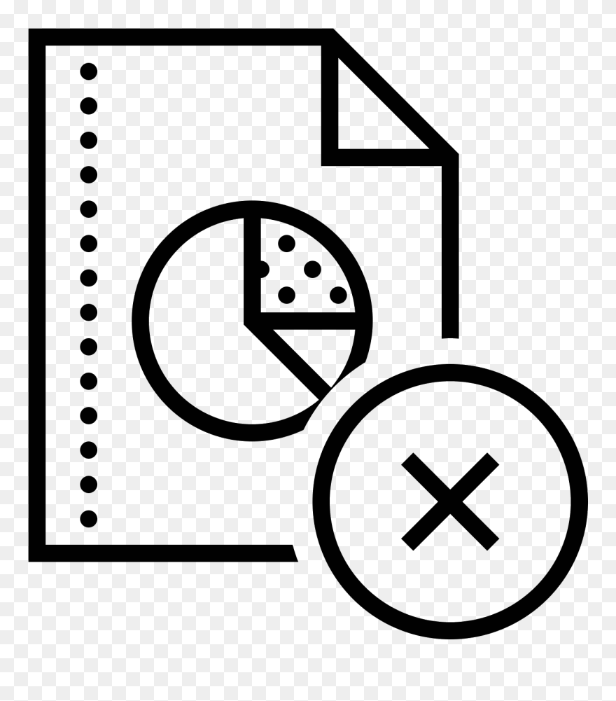 Transparent Pie Chart Clipart Black And White - Report Out Icon - Png Download