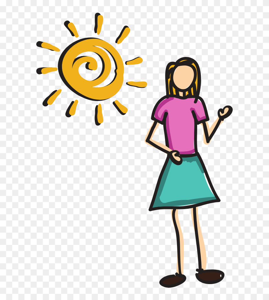 Cartoon Person Holding A Heart Clipart - Png Download