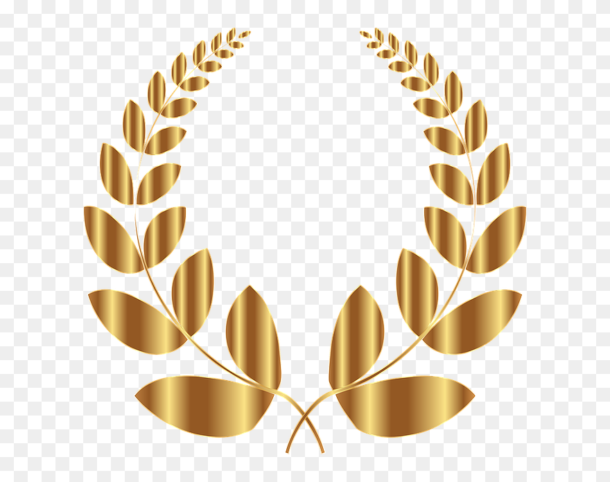 Transparent Background Gold Laurel Wreath Png Clipart