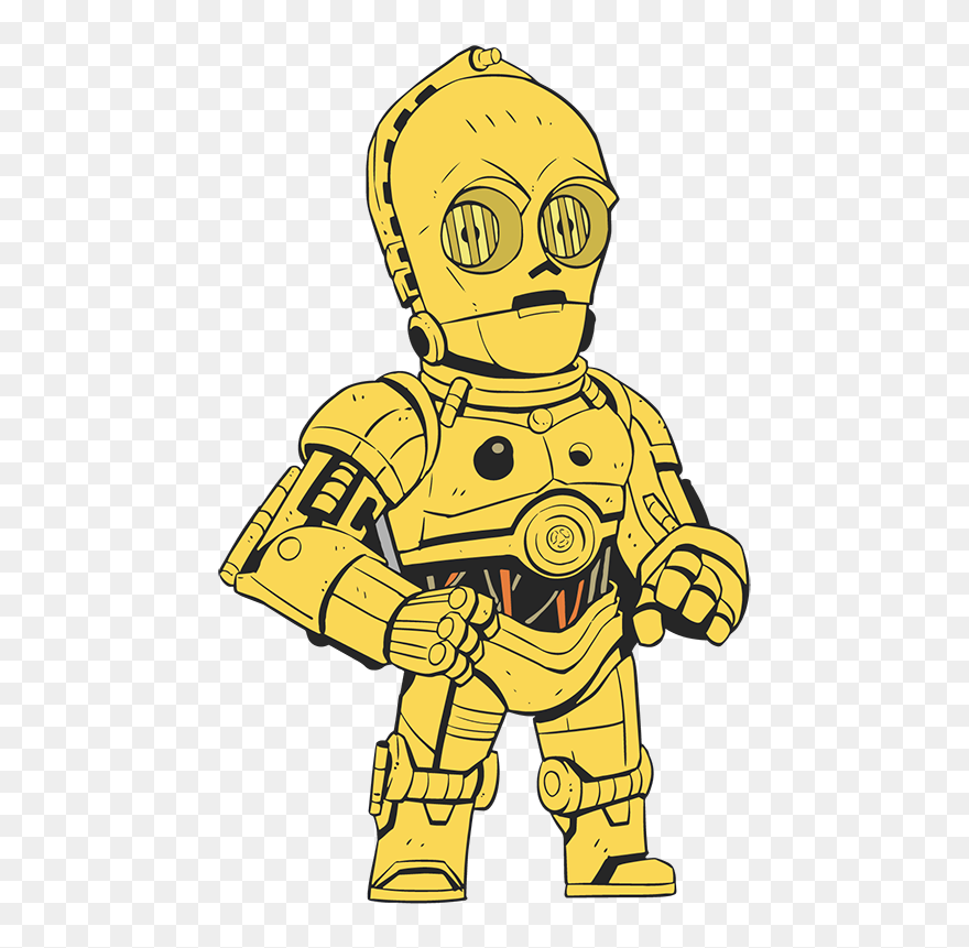 Head Clipart C3po - Png Download