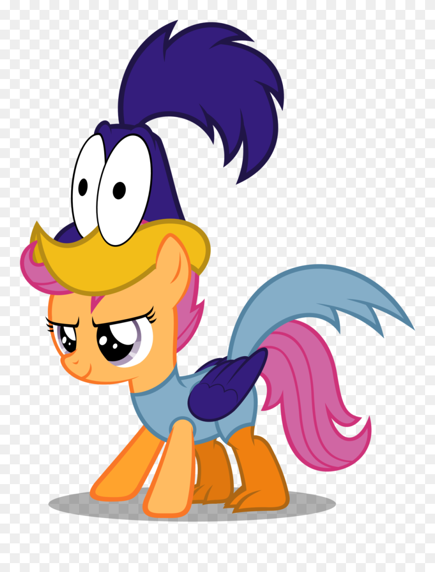 Scoota Runner Nightmare Night - My Little Pony Wile E Coyote And Roadrunner Clipart