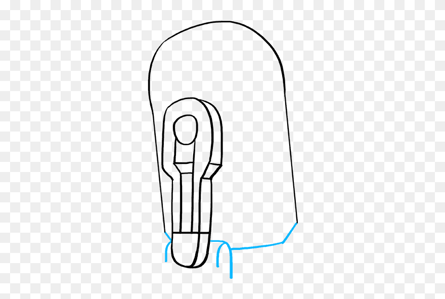 How To Draw R2-d2 From Star Wars - Sketch Clipart