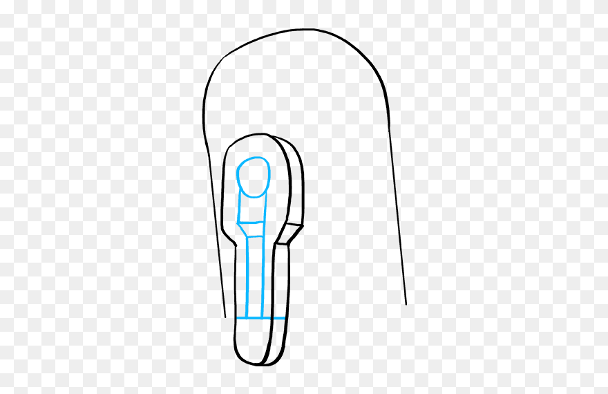 How To Draw R2-d2 From Star Wars - Sketch Clipart