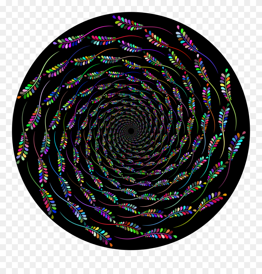 Leafy Vine Vortex Prismatic Clip Arts - Icon - Png Download