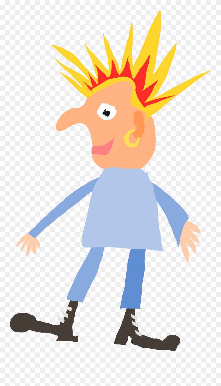 Rough Punk Rocker Clipart - Punkl Clip Art - Png Download
