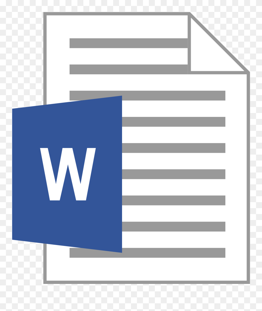 How To Create A Png File In Word - Microsoft Word Document Icon Clipart