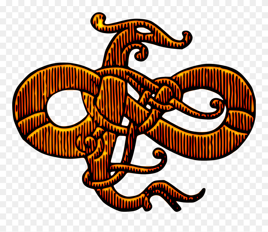 Stylised Snake Clip Arts - Stylized Snake - Png Download