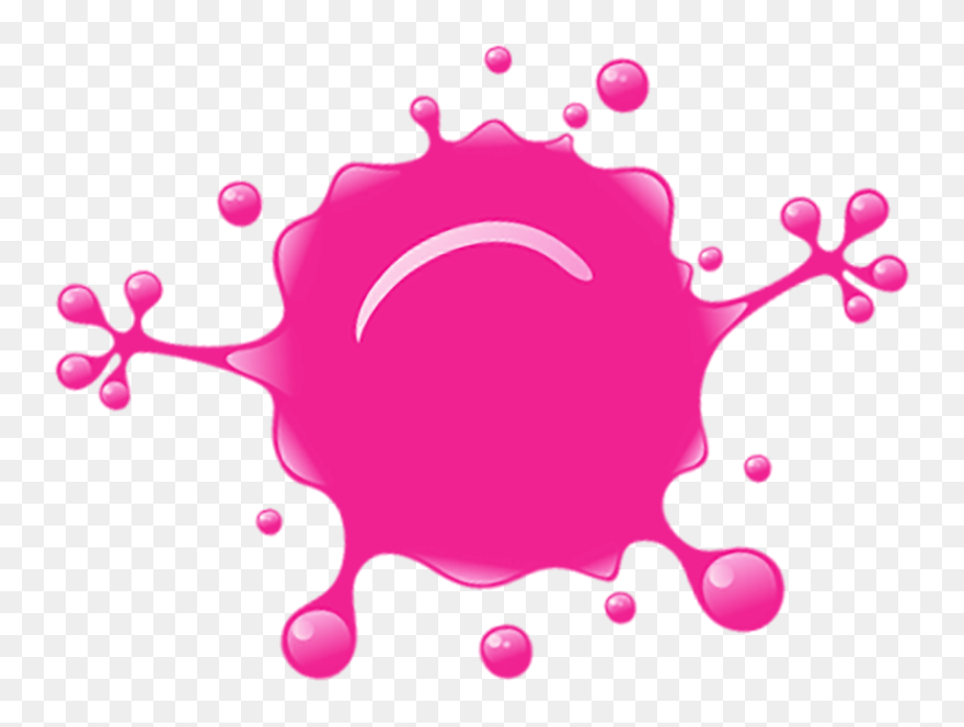 Pink Splat - Color Spot Png Clipart