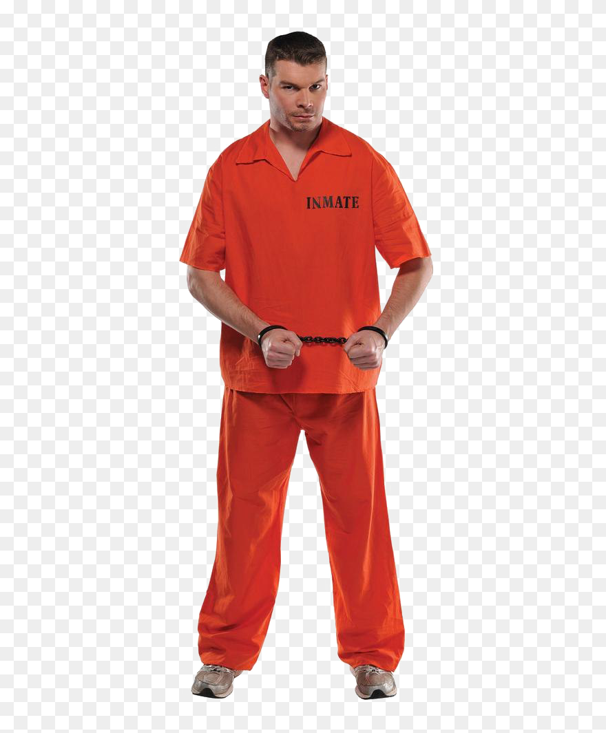 Orange Costume Prisoner Png Image - Prisoner Costume Png Clipart