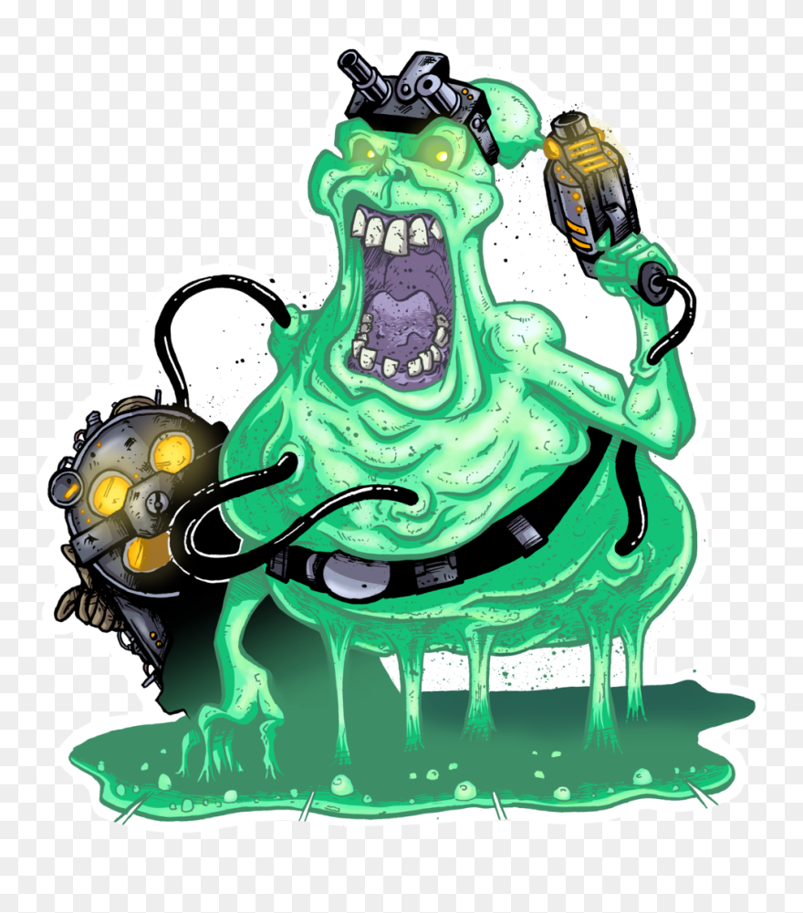 Ghost Sticker Matt Harding Ghostbusters - Slimer Transparent Ghostbusters Cartoon Clipart