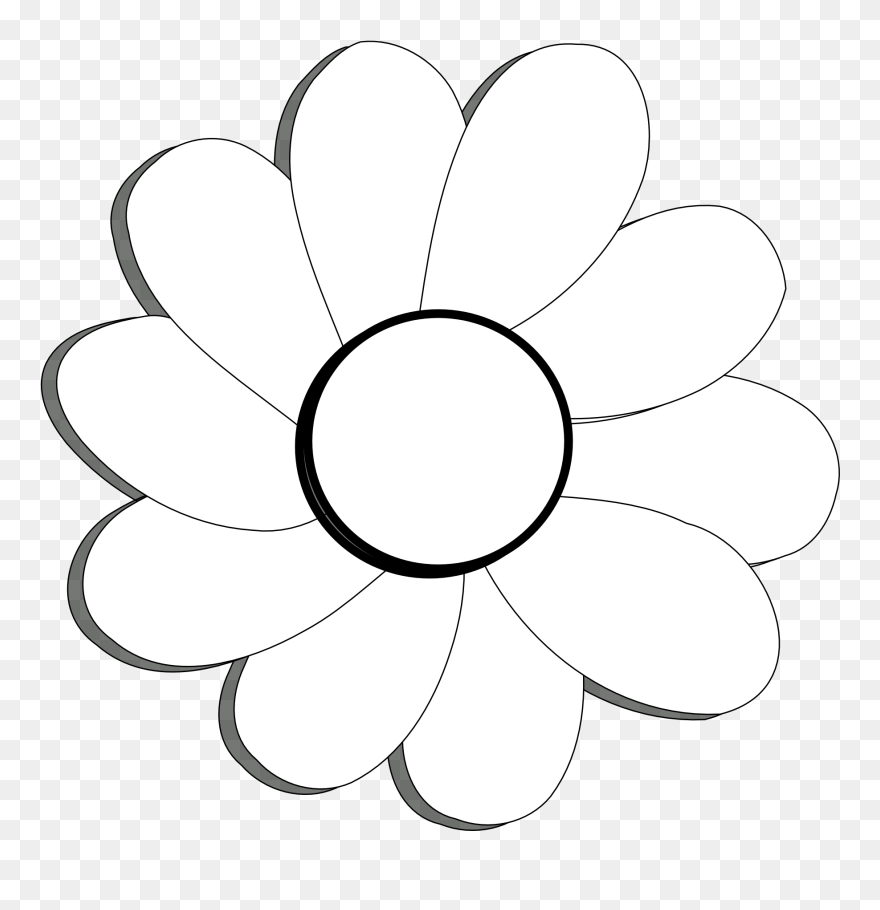 Flower Black And White Hd Background Wallpaper 18 Hd - Clip Art - Png Download