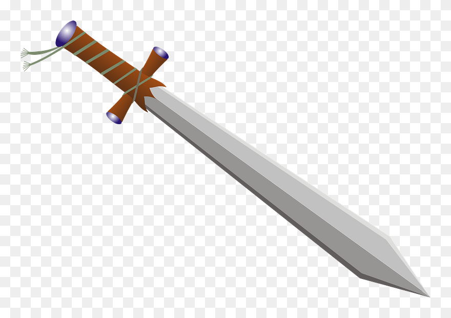 Sword 2 Clipart - Sword Clipart Transparent Background - Png Download