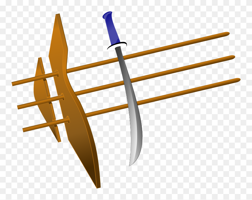 Sword With Blue Hilt Png Images - Sword Clipart