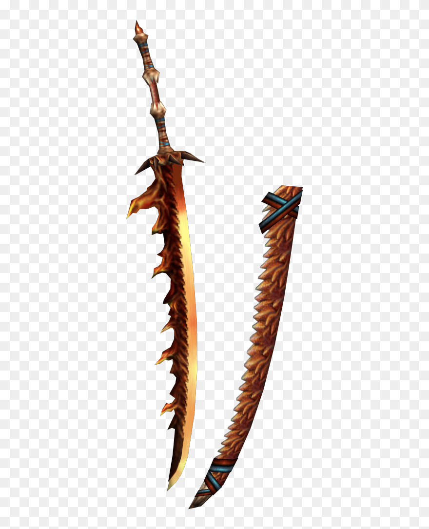 Fire Sword Png - Monster Hunter World All Longswords Clipart