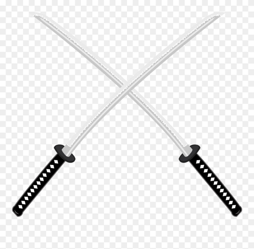 Download Transparent Katana Png Crossed Samurai Swords Png Clipart Pinclipart