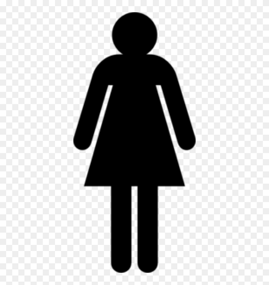 Stick Figure Woman Clipart - Png Download