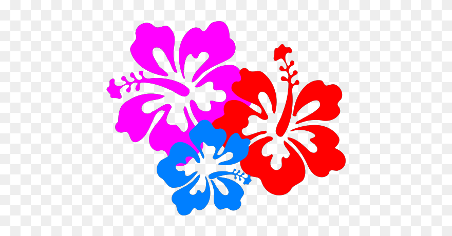 Hibiscus Blue Svg Clip Arts - Transparent Background Hibiscus Flower Clipart - Png Download