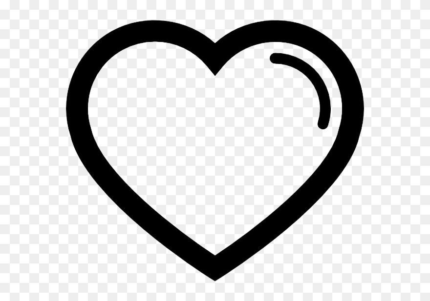 Heart Symbol Transparent - Transparent Heart Icon Png Clipart