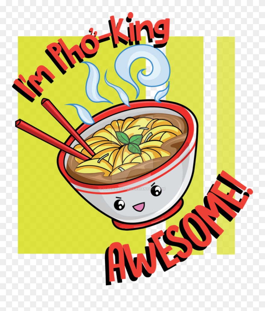 Noodle Clipart Pho - Pho King Awesome - Png Download