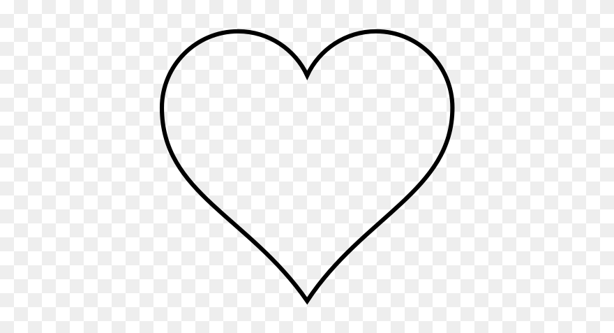 Small Red Heart Black And White Only Svg Clip Arts - Heart - Png Download