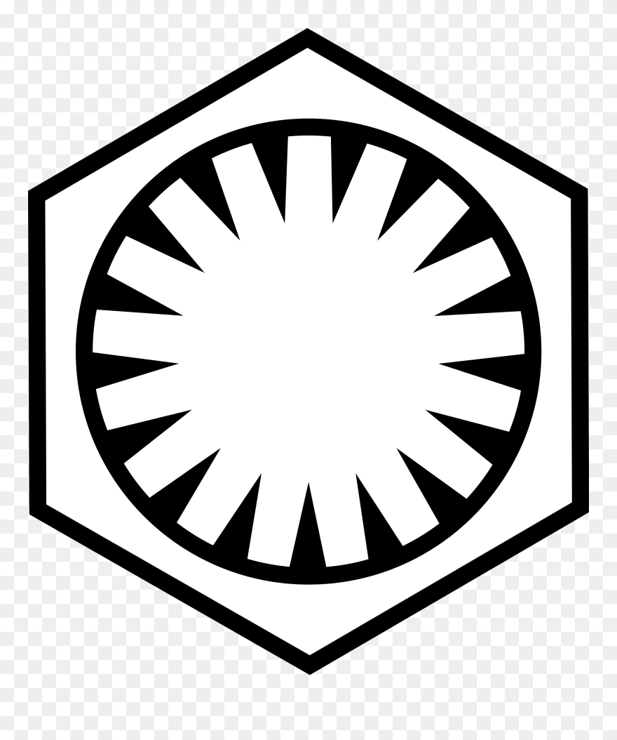 Star Wars Clipart Imperial Seal - Star Wars First Order Symbol - Png Download