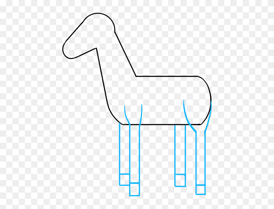 How To Draw Zebra - Easy Drawing Of A Zebra Clipart