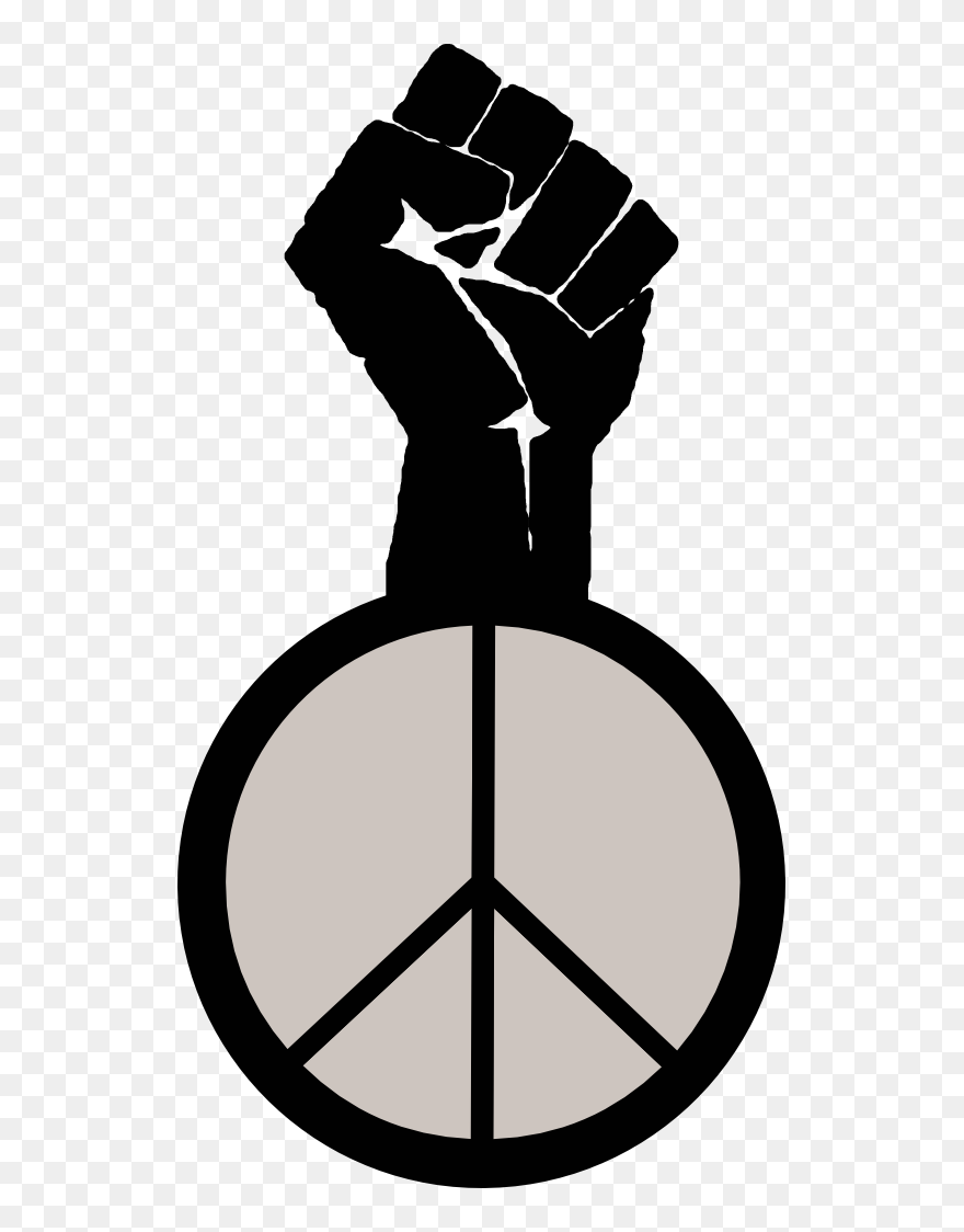 Occupy Wall Street Fight The Power Peace To The People - African American Art Symbolism Clipart