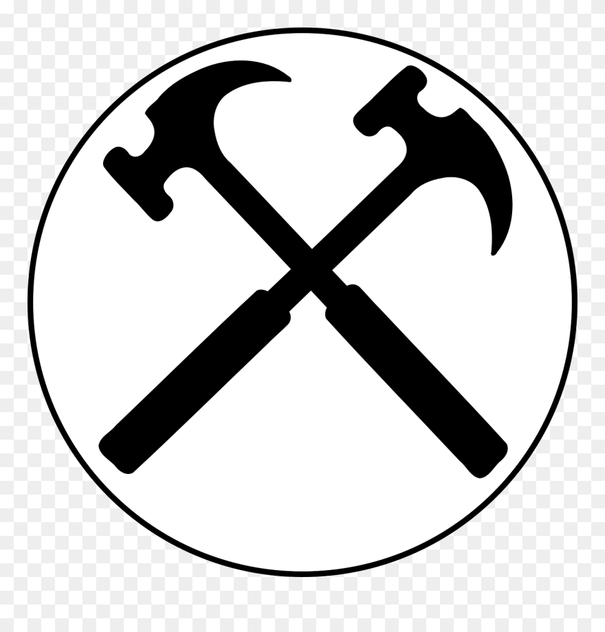 Hammer Clipart Palu - Crossed Hammers - Png Download