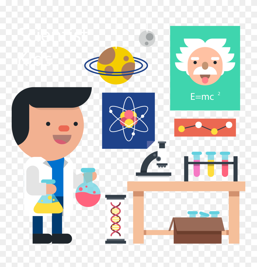 Female Chemist - Chemist Painted Clipart