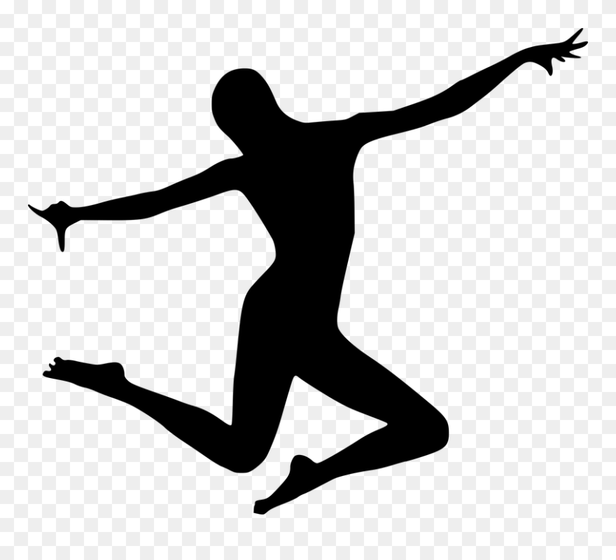 Silhouette Dancer - Silhouette Danse Clipart