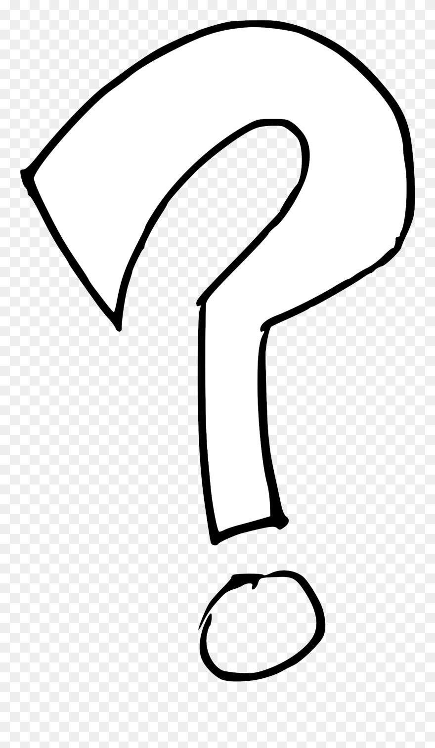 Questions Clipart Black - White Question Mark Png Transparent Png